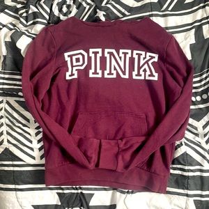 Pink maroon hoodie
